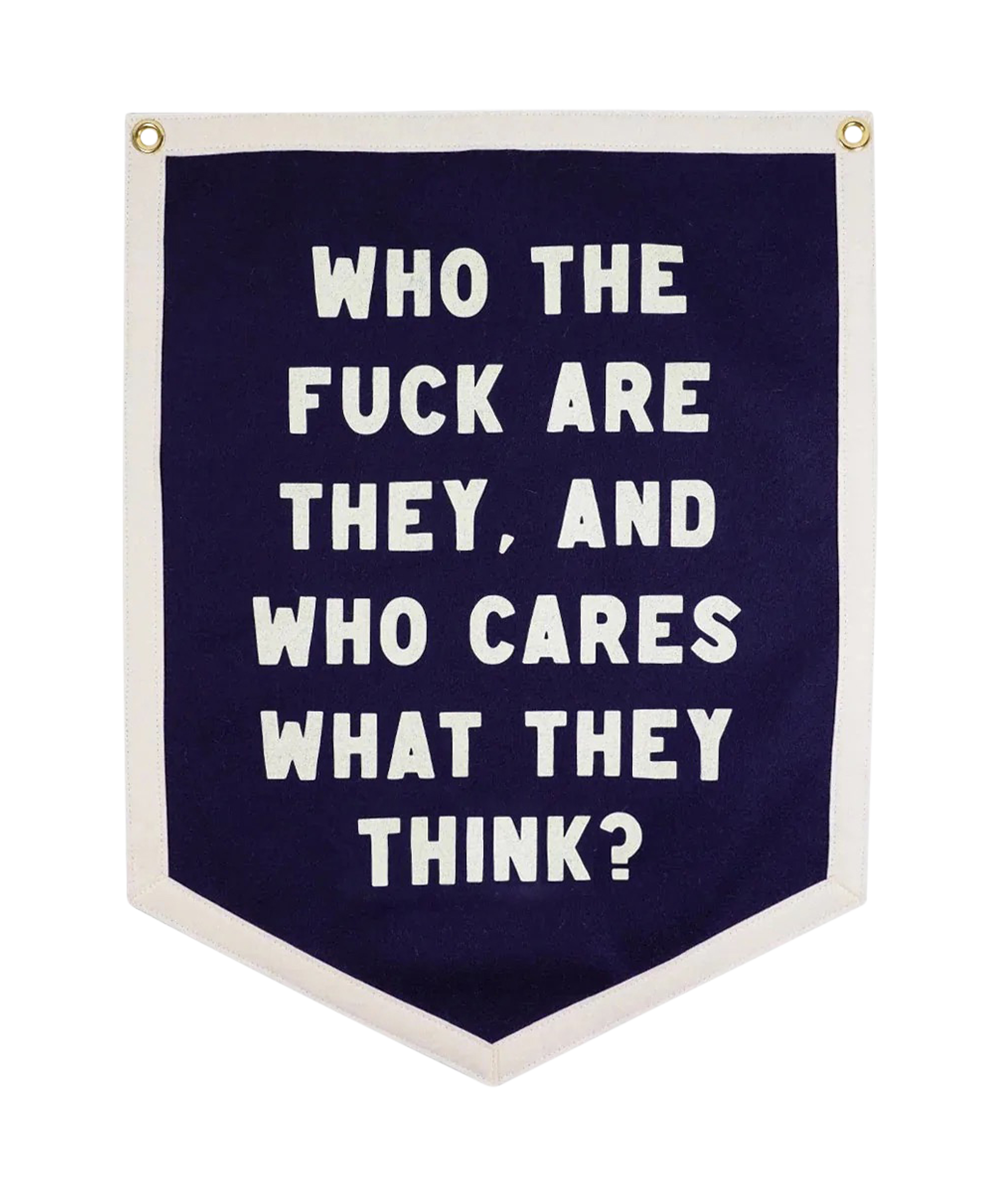 Who Cares What They Think Camp Flag