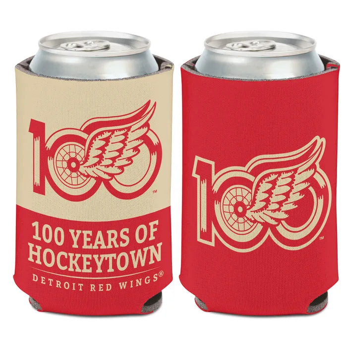 Detroit Red Wings 100 Years of Hockeytown Can Cooler
