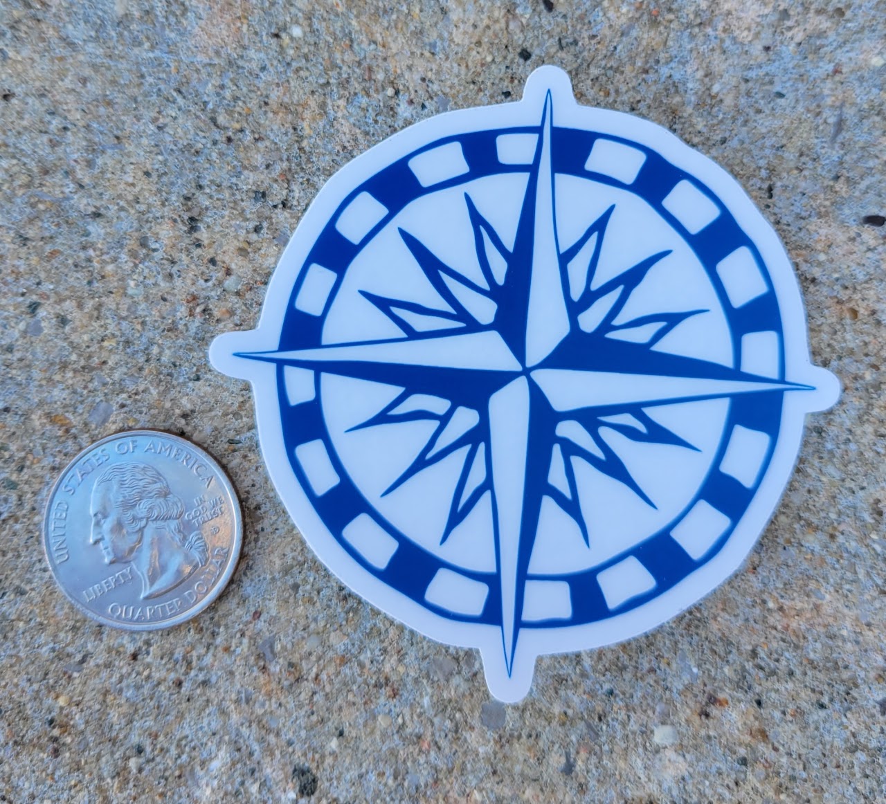 Compass Sticker