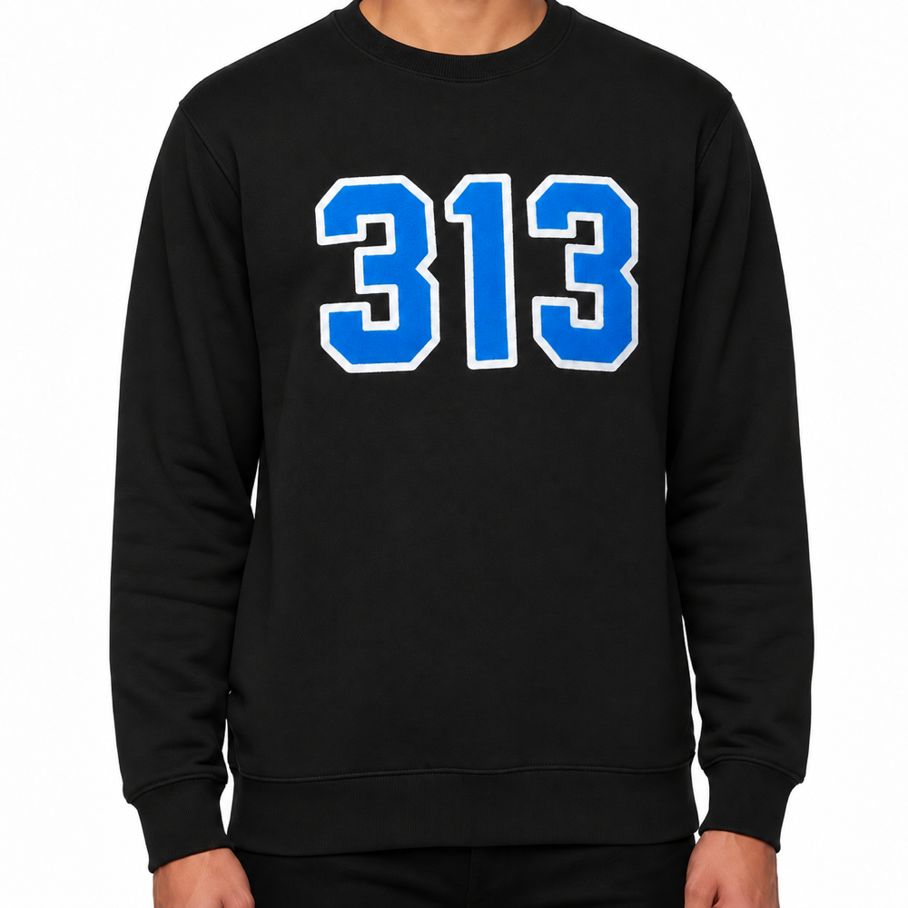 Crew Sweatshirt - Detroit Chenille 313