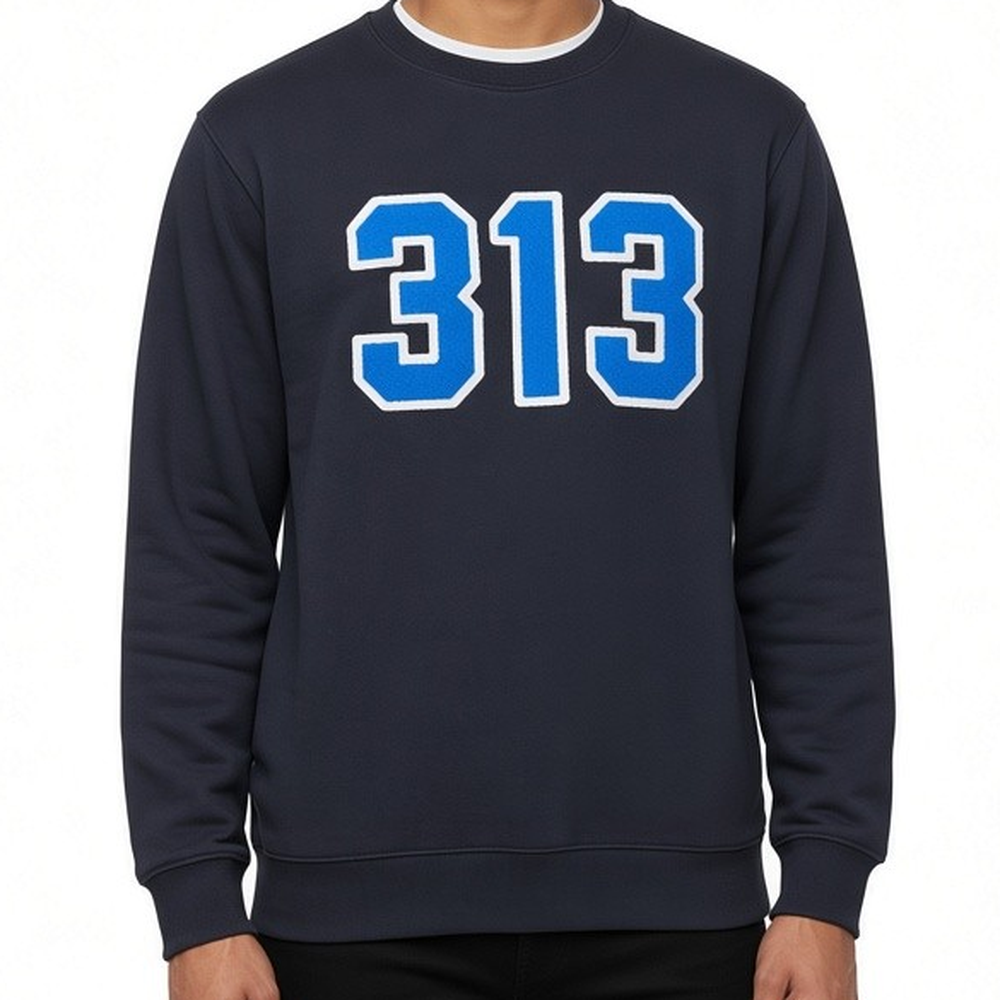 Crew Sweatshirt - Detroit Chenille 313