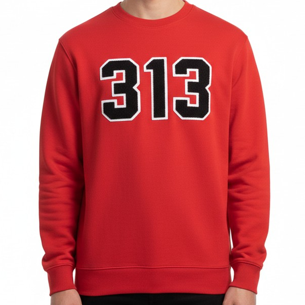 Crew Sweatshirt - Detroit Chenille 313