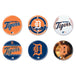 Detroit Tigers - 6 button pack - Detroit Shirt CompanyWinCraftOther Accessories