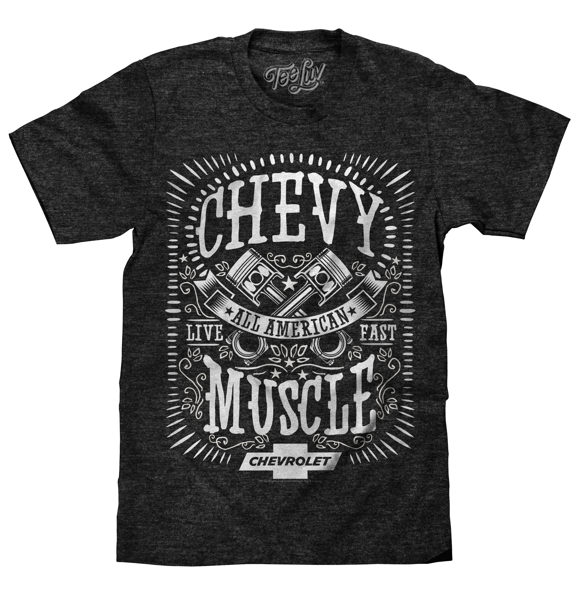 Chevrolet All American Muscle T-Shirt - Gray