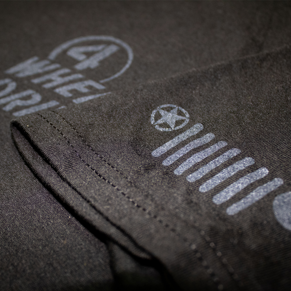 Mens T-Shirt Jeep® Willys 4WD - Black