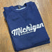 Michigan Script French Terry Crew Sweatshirt - Detroit Shirt CompanyDetroit Shirt CompanySweatshirts (Apparel)