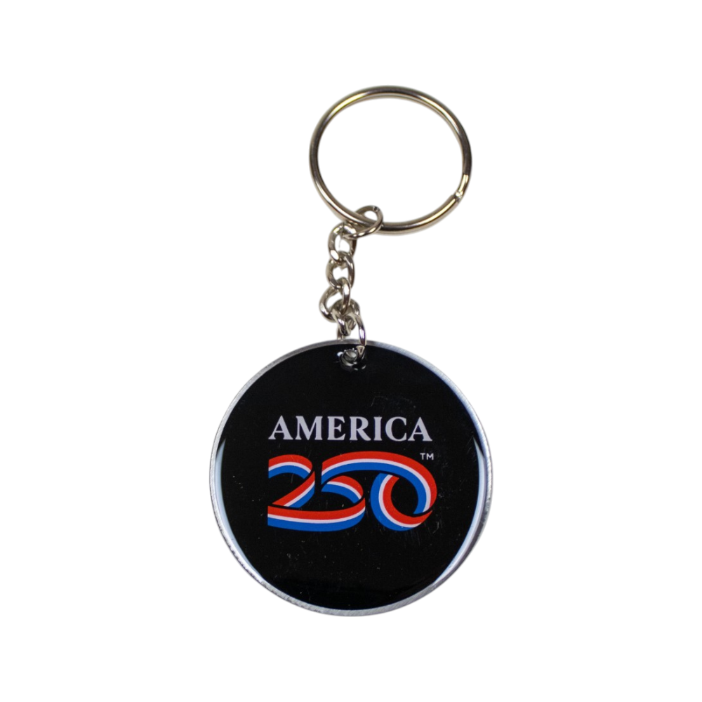 Keychain - America 250™ - Round Metal