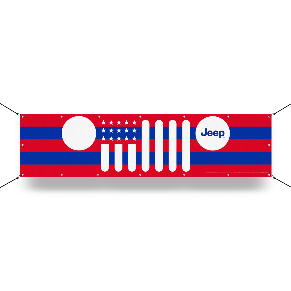 Banner - Jeep® Flag Grille - RWB