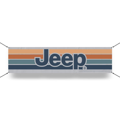 Banner - Jeep® Long with Stripes - Detroit Shirt CompanyFCA - JeepOther Accessories