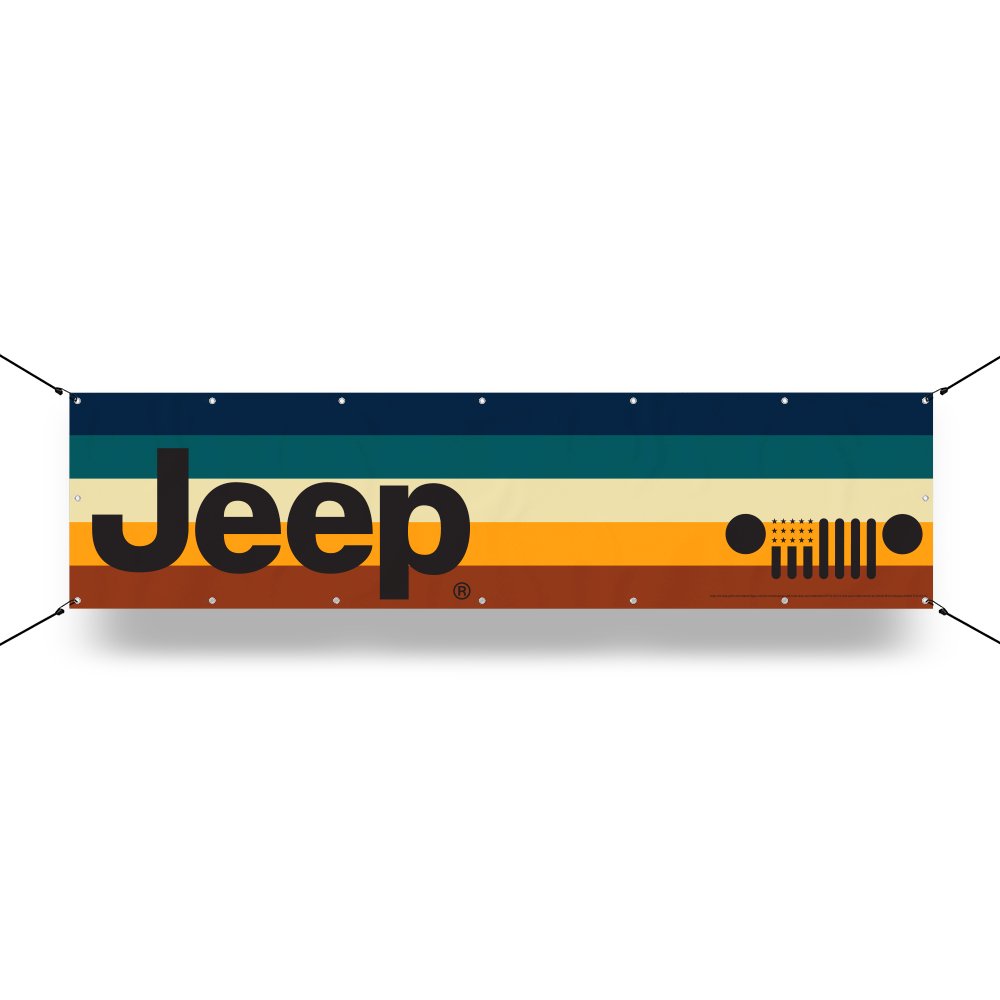 Banner - Jeep® Vintage Stripes - Detroit Shirt CompanyFCA - JeepOther Accessories