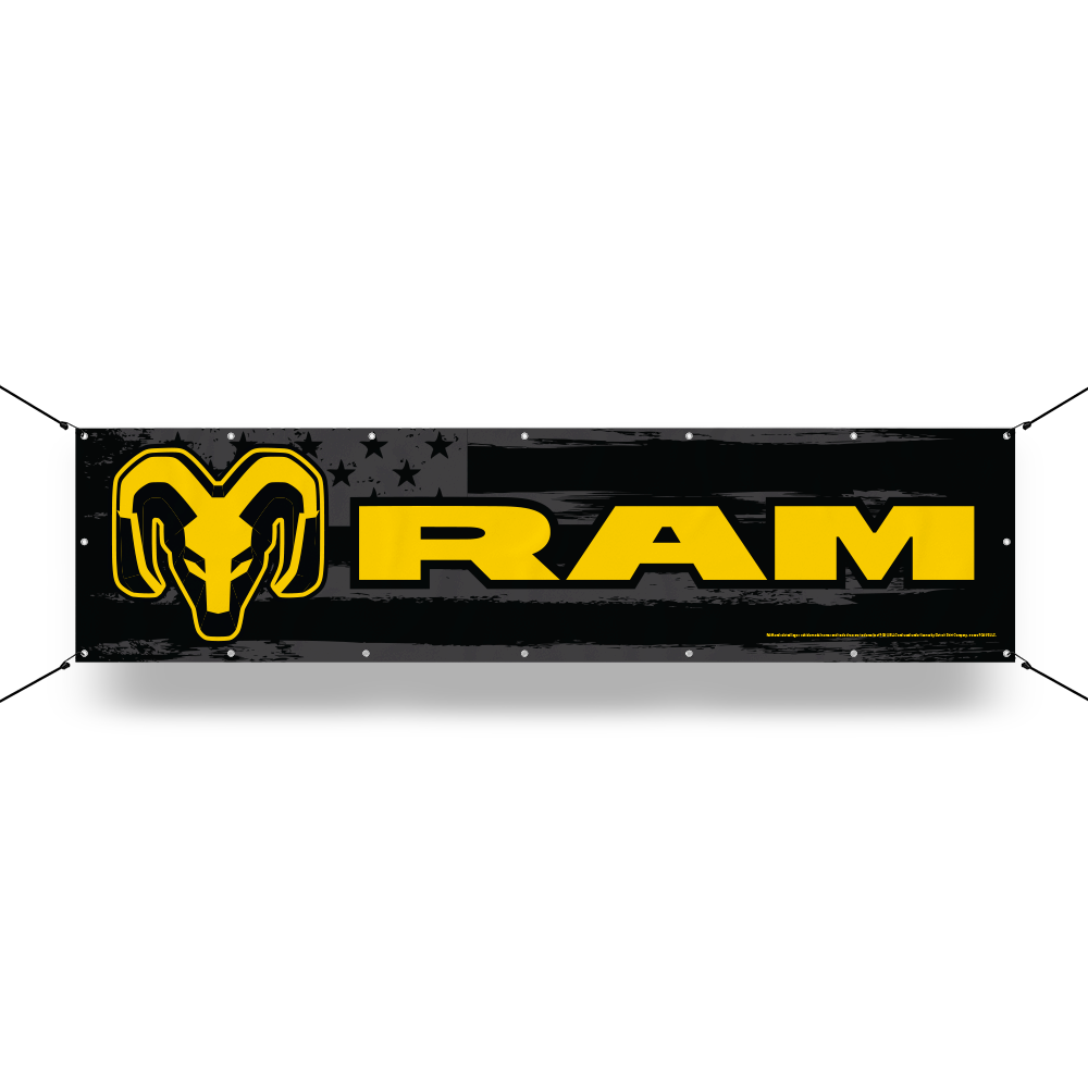 Banner - RAM Flag - Black/Yellow