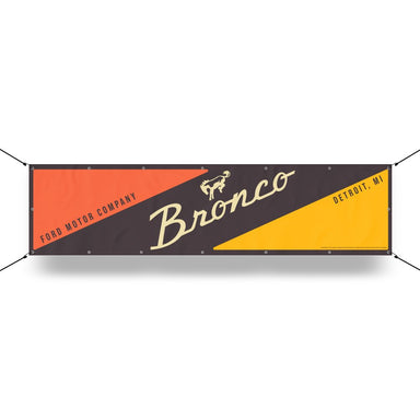 Banner - Ford Bronco Vintage - Detroit Shirt CompanyDSC - FordOther Accessories