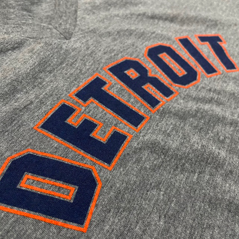 Ladies Relaxed V-Neck Detroit Bend 2 color - Triblend Grey