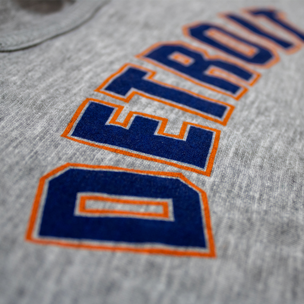 Ladies Relaxed Racerback Tank Top - Detroit Bend 2 color Heather Grey