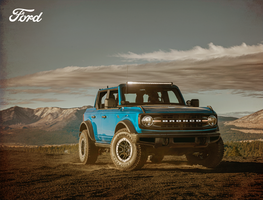 Metal Sign - Ford Bronco Vehicle