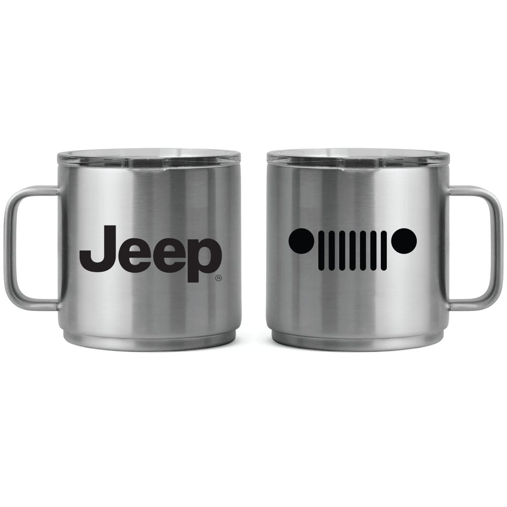 Camper Mug - Jeep Insulated - Silver - Detroit Shirt CompanyFCA - JeepDrinkware (Accessories)