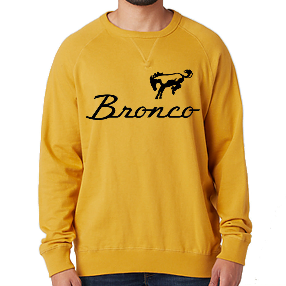 Ford Bronco - French Terry Crew Neck Sweatshirt - Gold