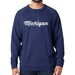 Michigan Script French Terry Crew Sweatshirt - Detroit Shirt CompanyDetroit Shirt CompanySweatshirts (Apparel)