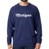 Michigan Script French Terry Crew Sweatshirt