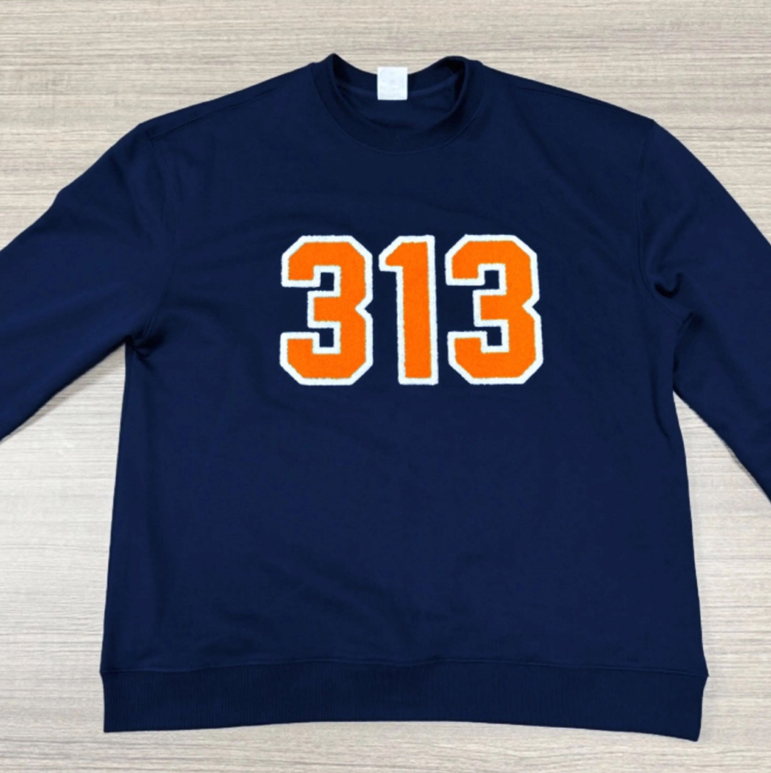 Crew Sweatshirt - Detroit Chenille 313