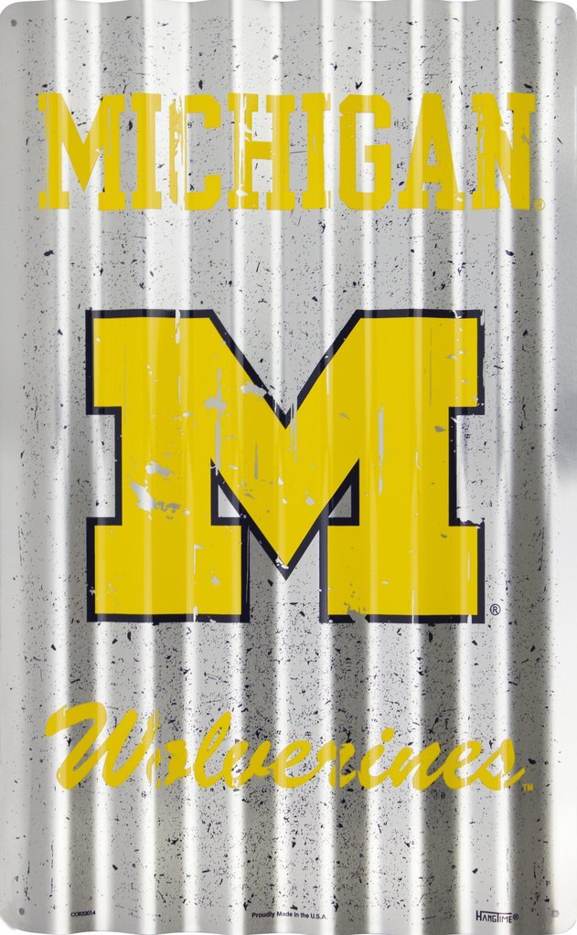 Metal Sign - Michigan Wolverines Corrugated - Detroit Shirt CompanyHangtimeOther Accessories