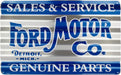 Metal Sign - Ford Sales and Service Corrugated - Detroit Shirt CompanyHangtimeOther Accessories