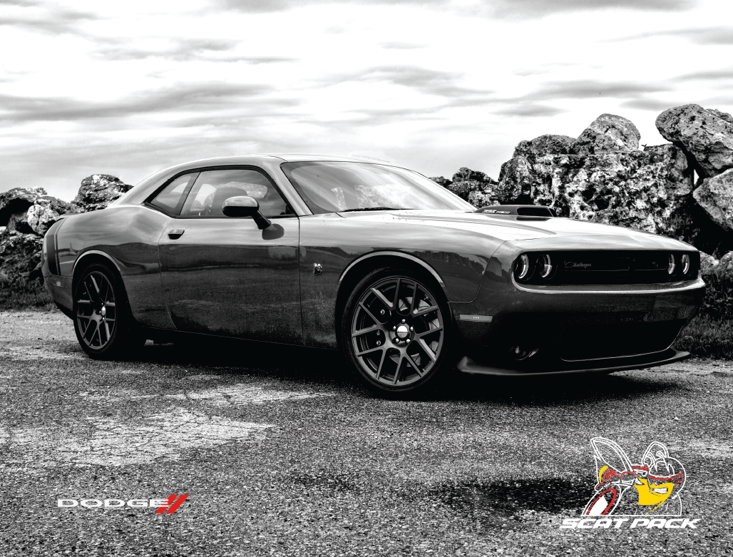 Metal Sign - Dodge Challenger Scat Pack