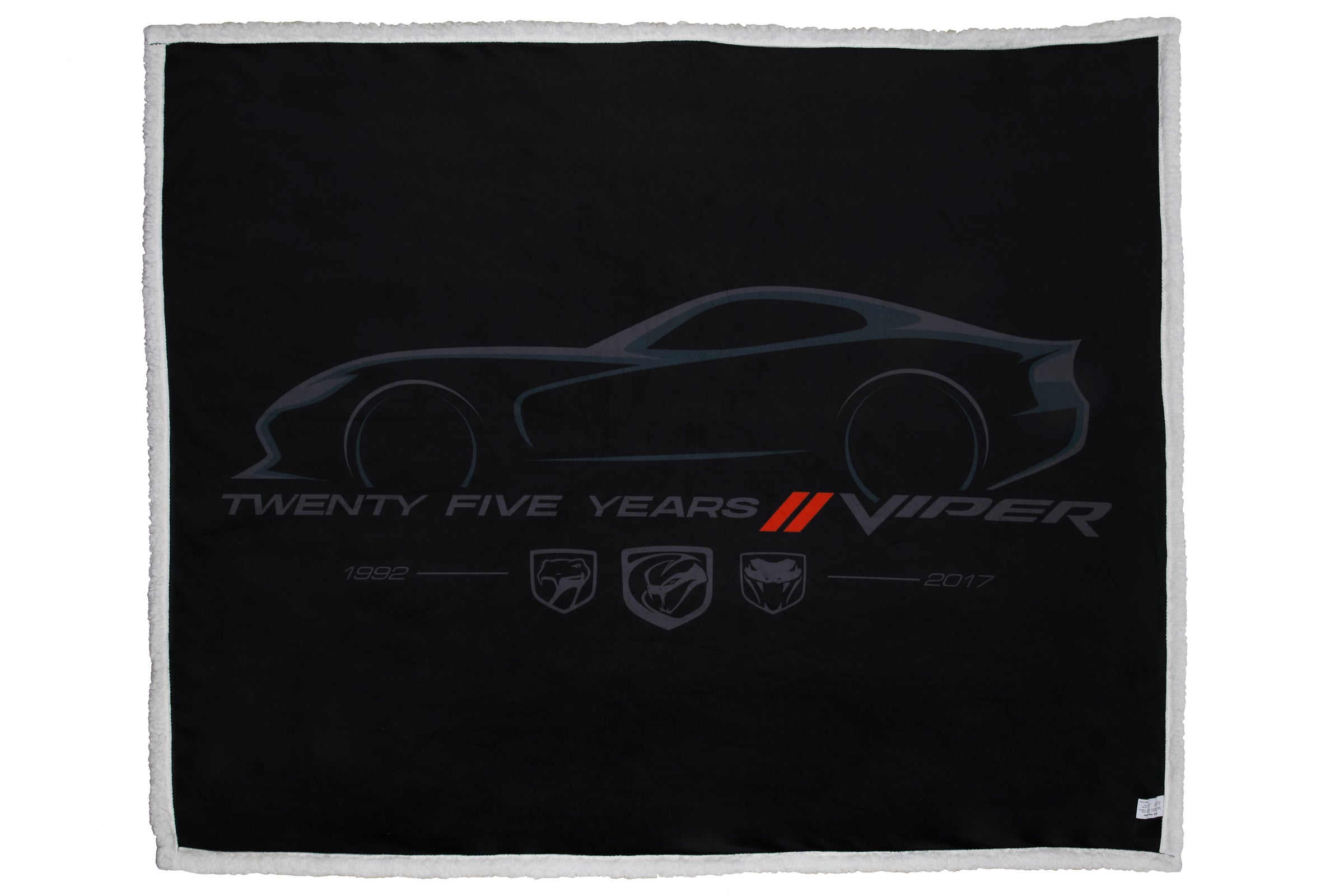 Dodge Viper 25 Years Sherpa Blanket