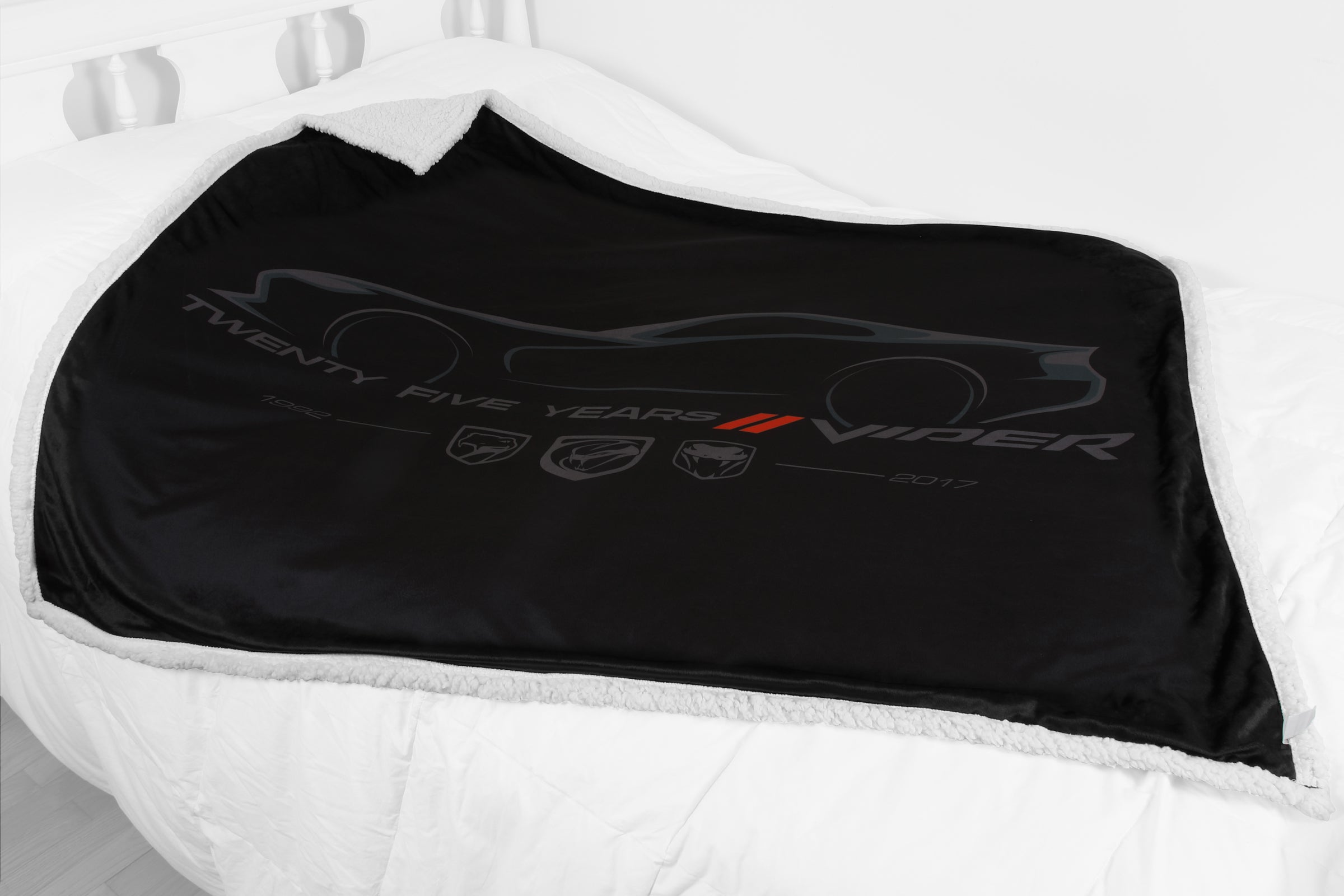 Dodge Viper 25 Years Sherpa Blanket