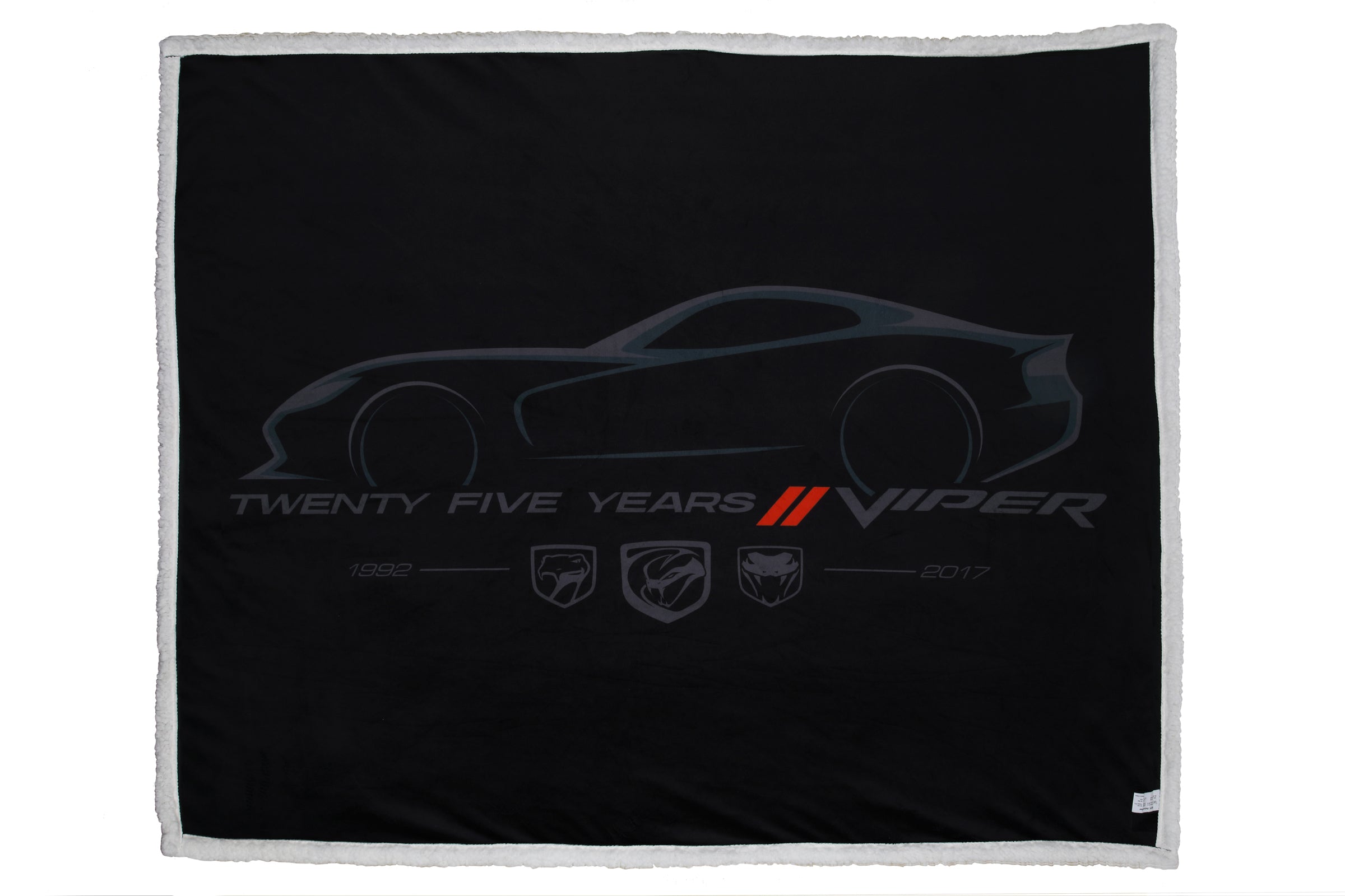 Dodge Viper 25 Years Sherpa Blanket