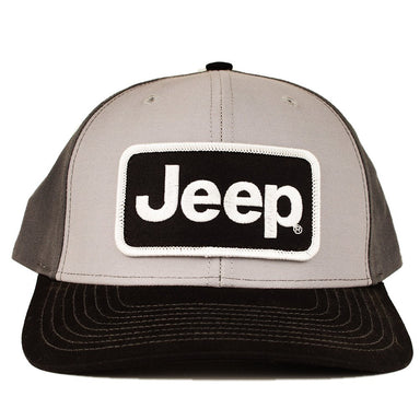 Hat - Jeep Richardson Black/Grey/Charcoal Patch Hat - Detroit Shirt CompanyFCA - JeepHats (Apparel)