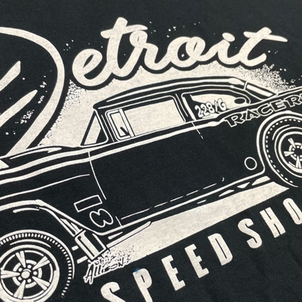 Mens Detroit Speed Shop Race Riot T-shirt (Black)