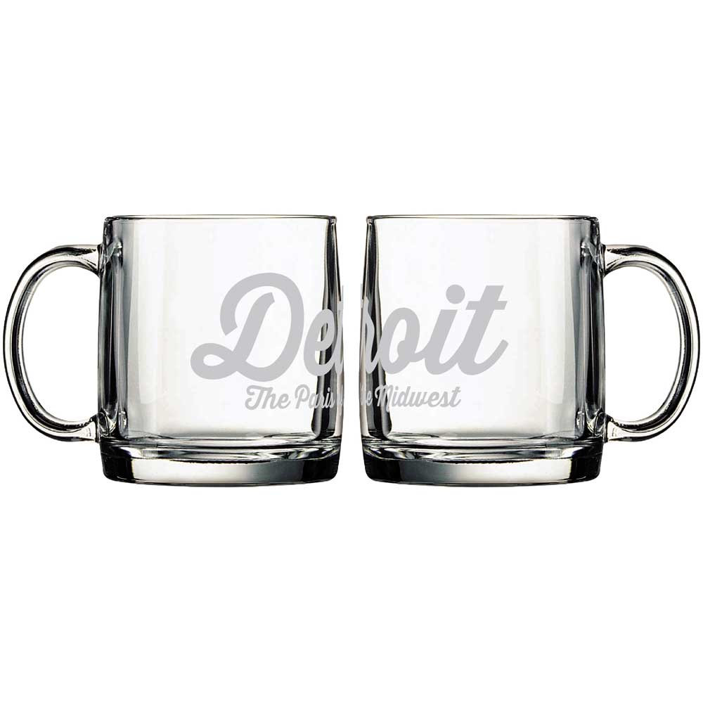 Mug - Detroit Script - Paris of the Midwest Glass - Detroit Shirt CompanyDetroit Shirt CompanyDrinkware (Accessories)