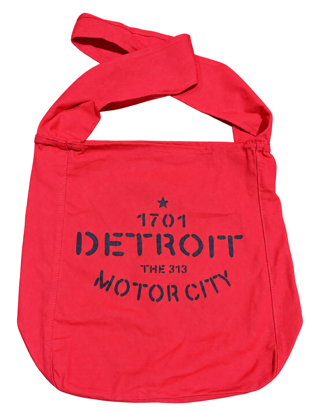 Detroit Stencil Crossbody Bag