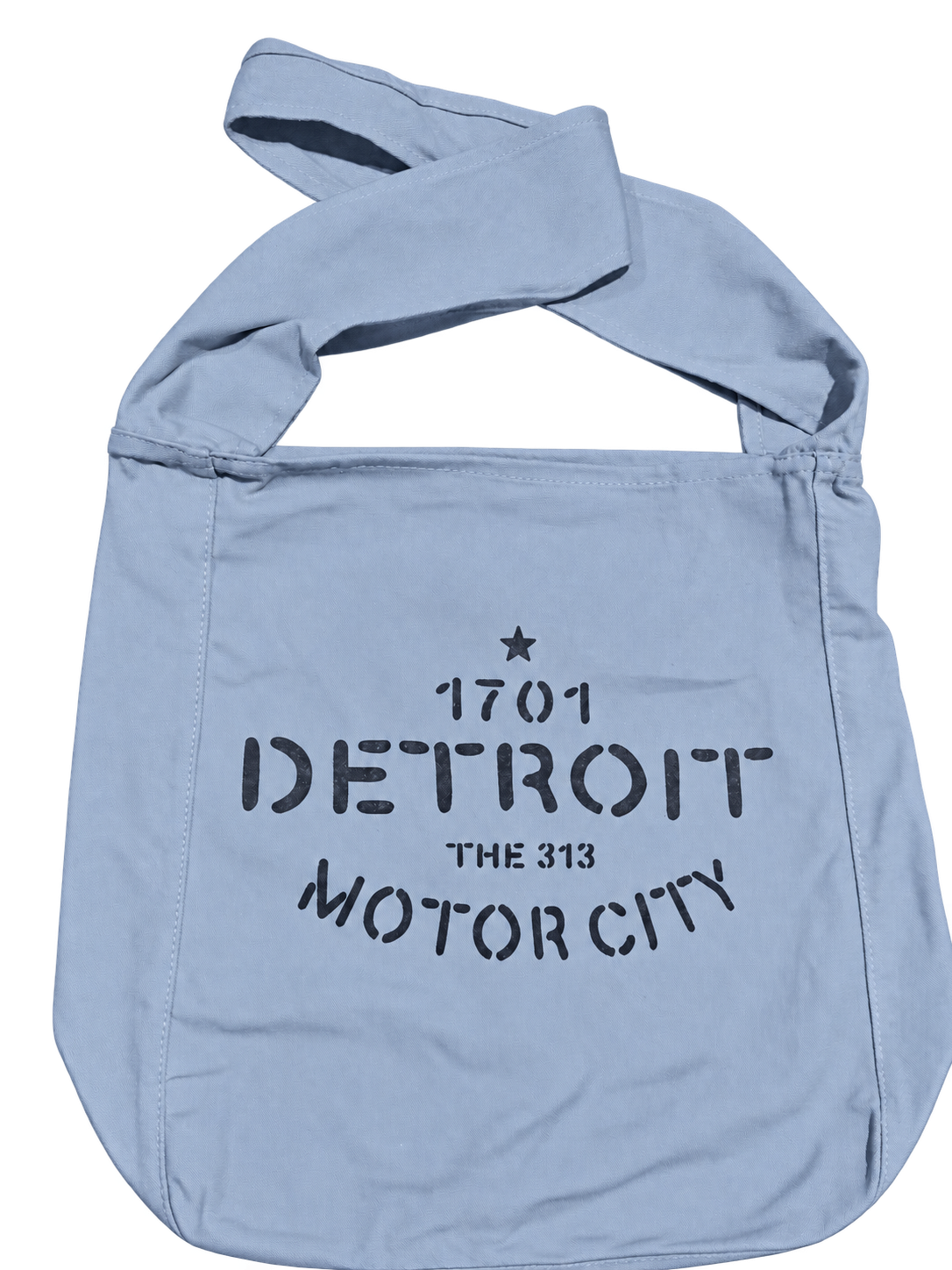 Detroit Stencil Crossbody Bag