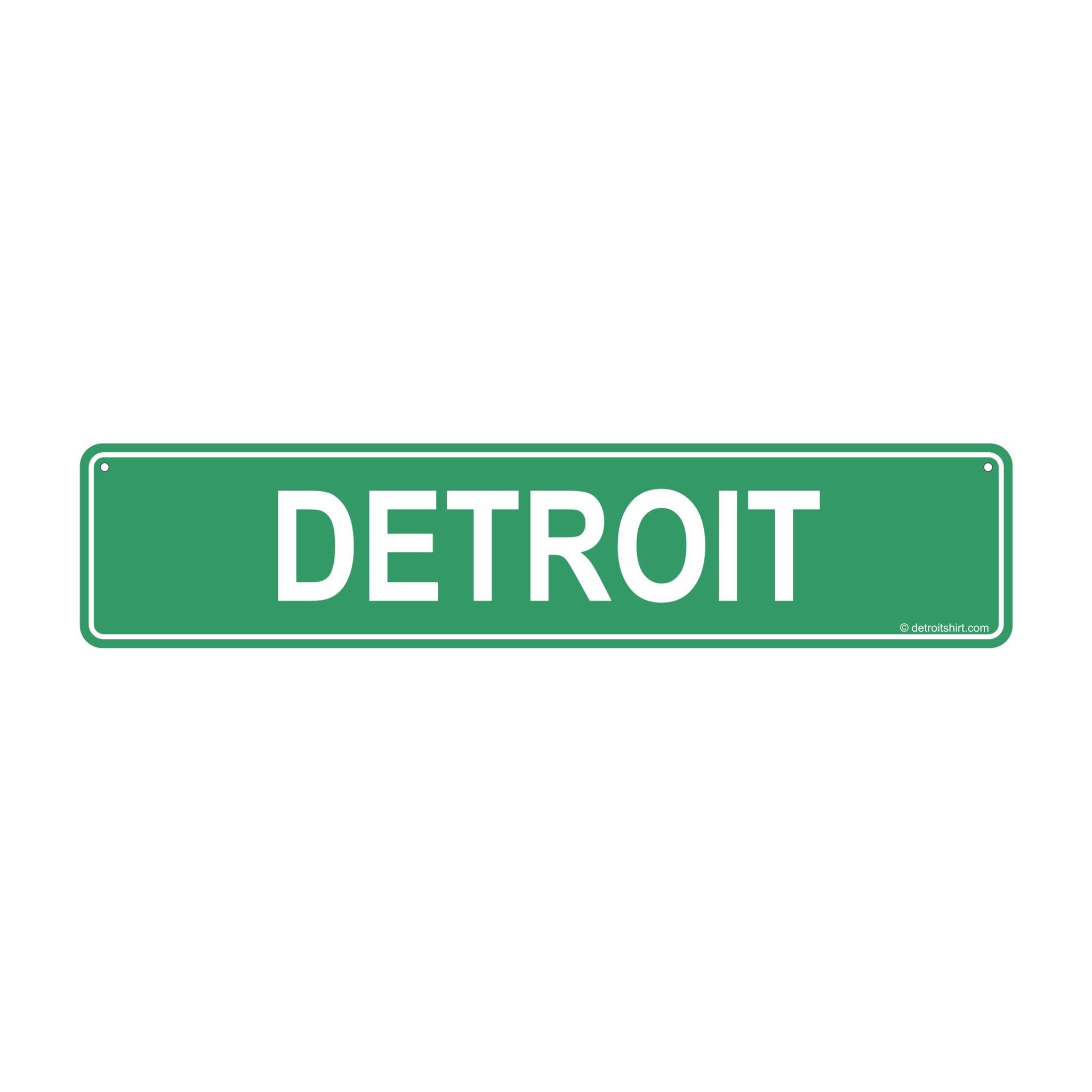 Metal Sign - Detroit Street Sign - Detroit Shirt CompanyDetroit Shirt CompanyOther Accessories