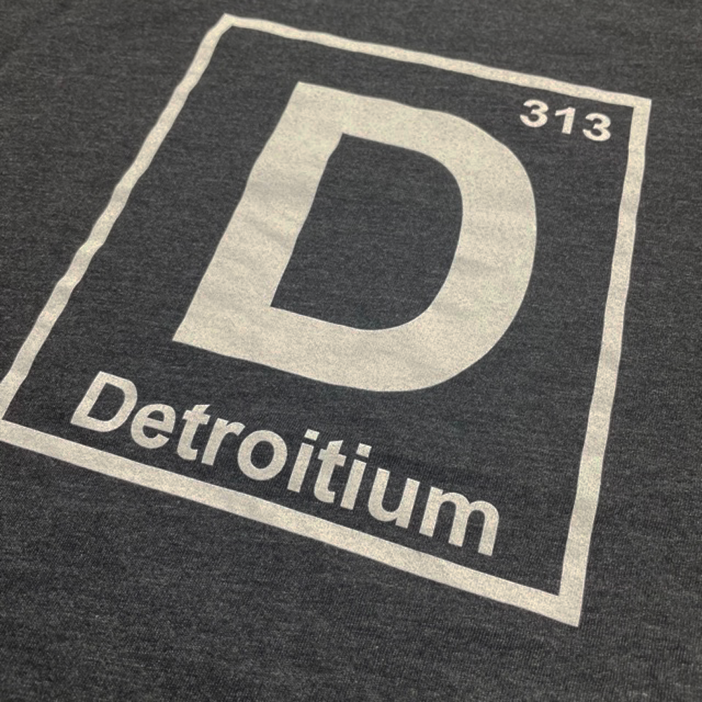 Mens Detroitium T-shirt (Heather Black)