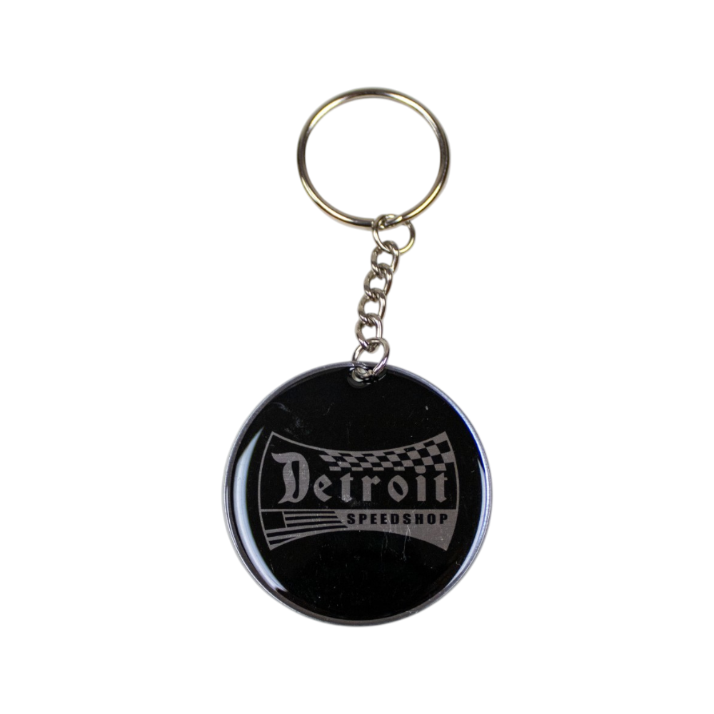 Keychain - Detroit Speed Shop Slick - Round Metal