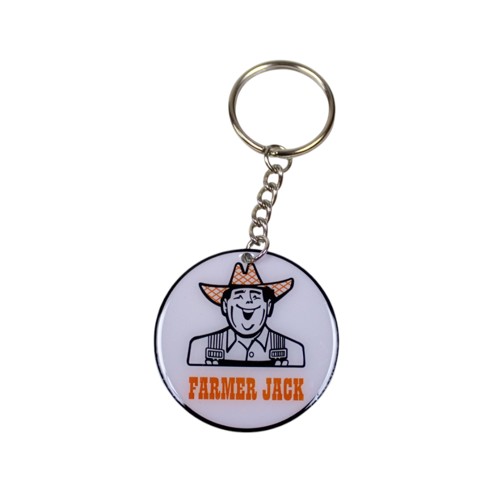 Keychain - Farmer Jack - Round Metal