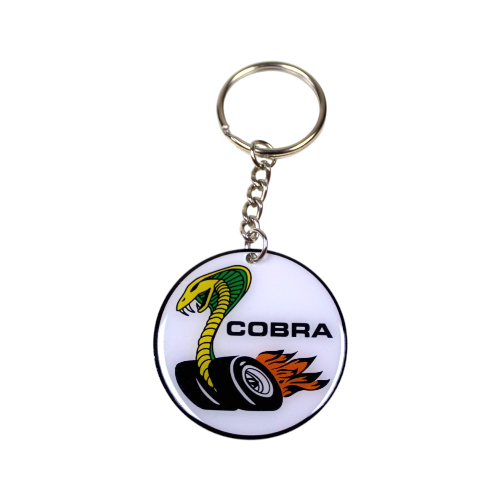 Keychain - Ford Cobra Wheels - Round Metal