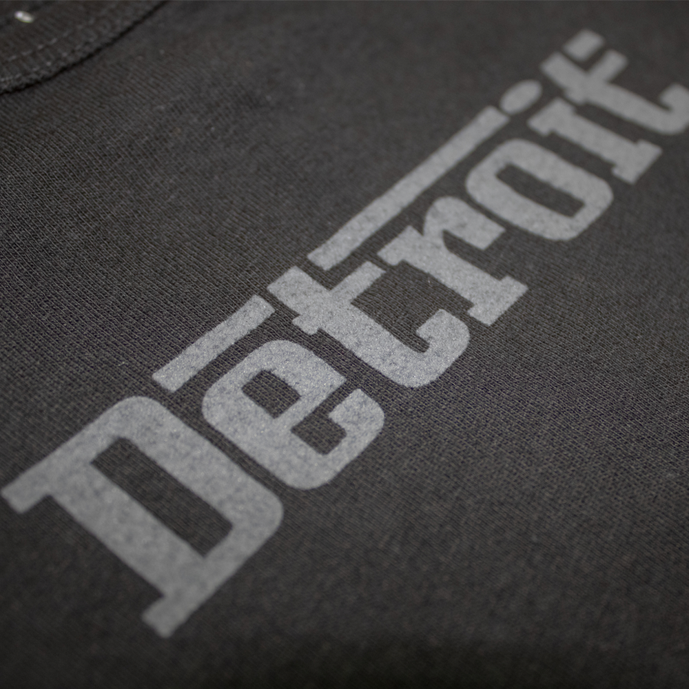 Baby Onesie - Detroit Grigio - Black