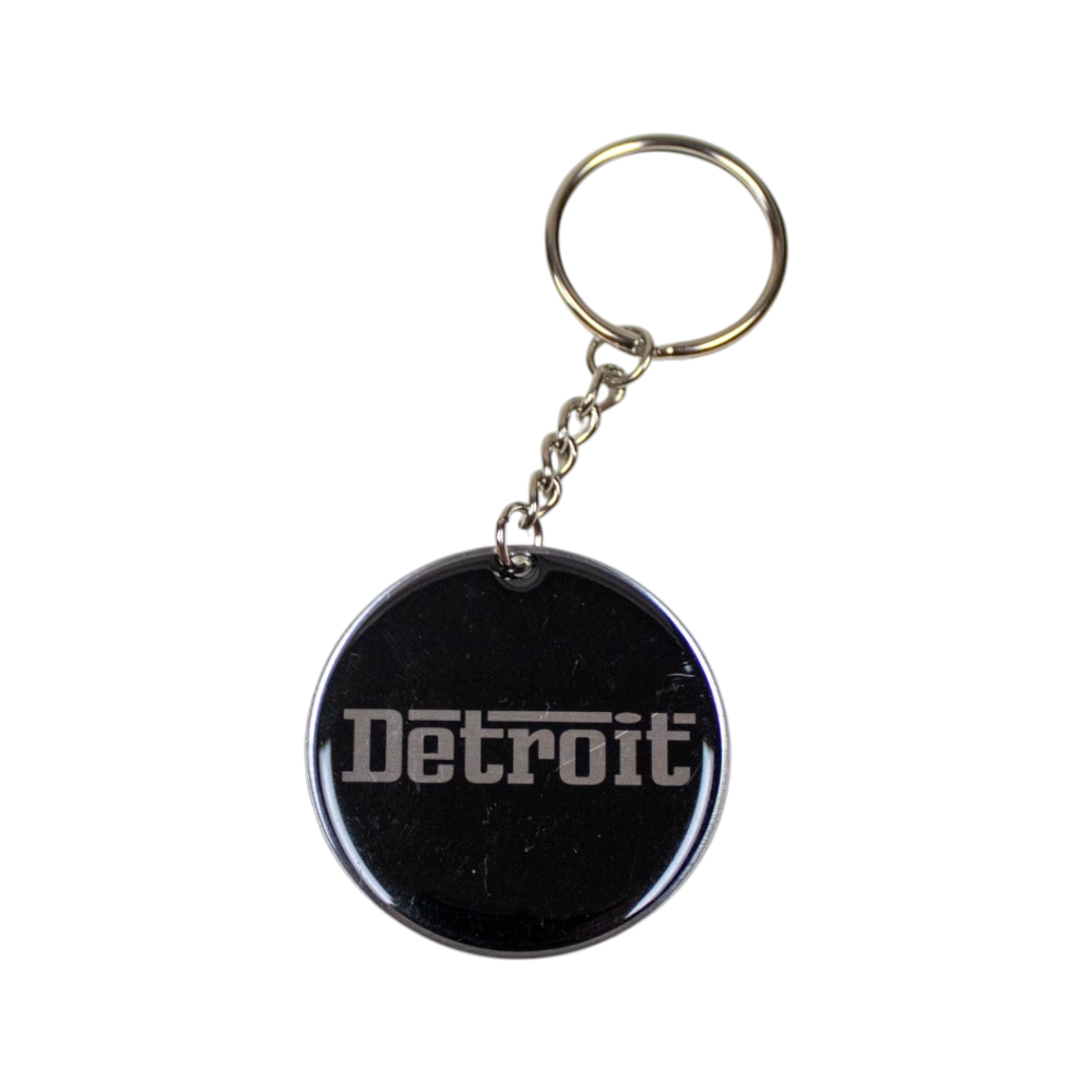 Keychain - Detroit Grigio - Round Metal