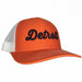 Hat - Detroit Thirsty Orange White Richardson Snapback - Detroit Shirt CompanyDetroit Shirt CompanyHats (Apparel)