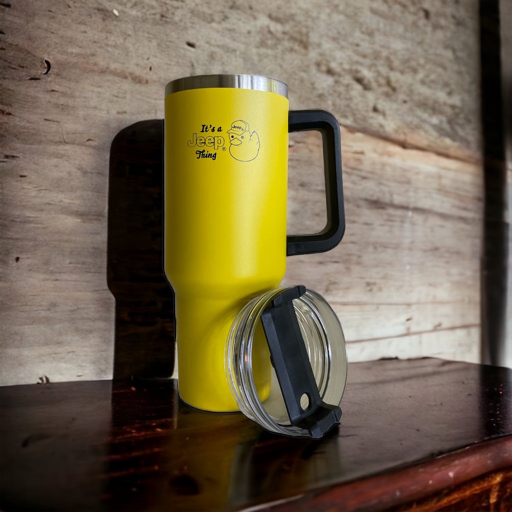 Handle Mug - Jeep Duck - Yellow