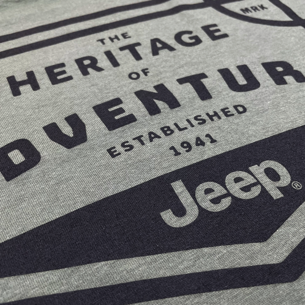 Mens Jeep® Heritage of Adventure Badge T-Shirt - Olive Green