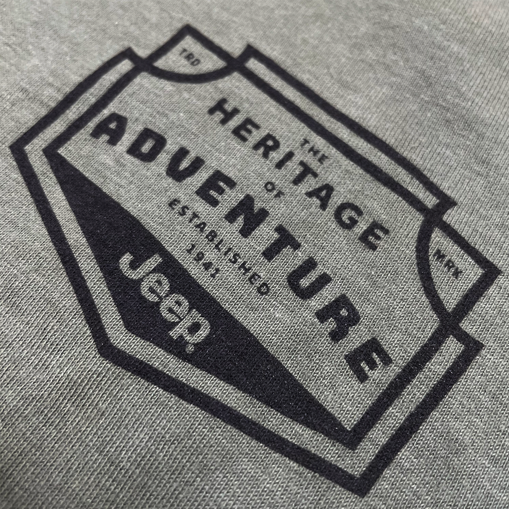 Mens Jeep® Heritage of Adventure Badge T-Shirt - Olive Green