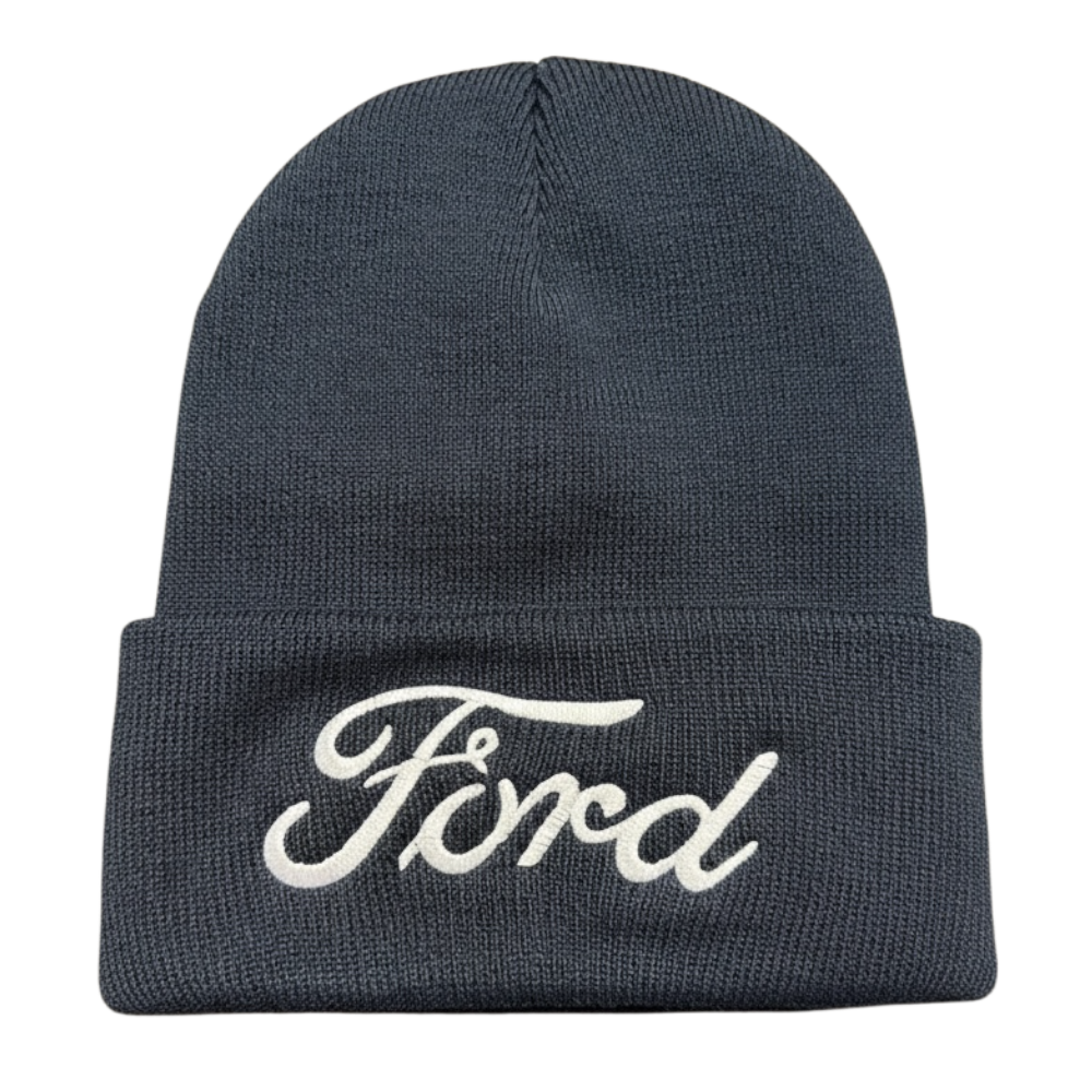 Hat - Ford Script Knit- Navy