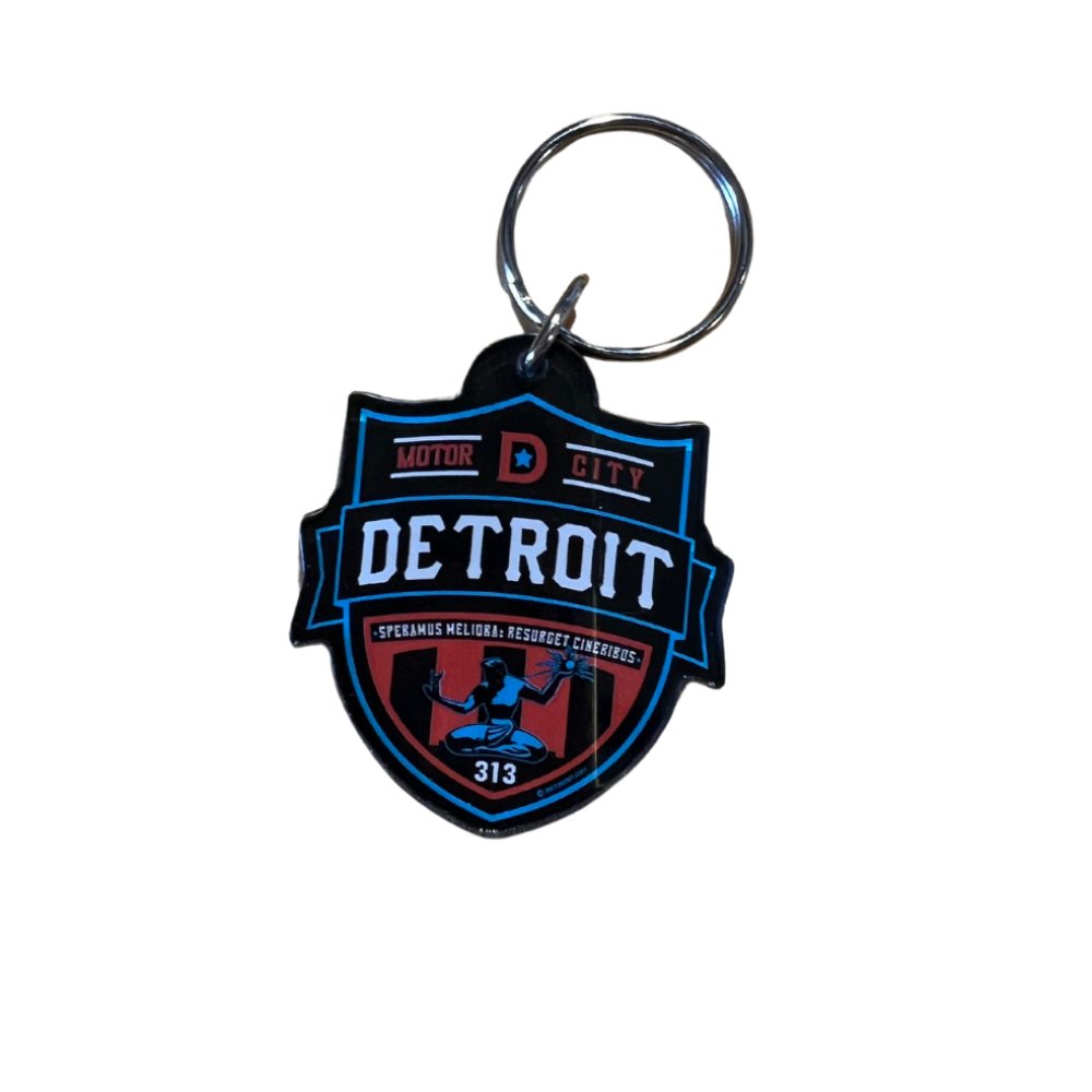 Keychain - Detroit Shield (Acrylic) - Detroit Shirt CompanyFCA - Dodge MMKeychain