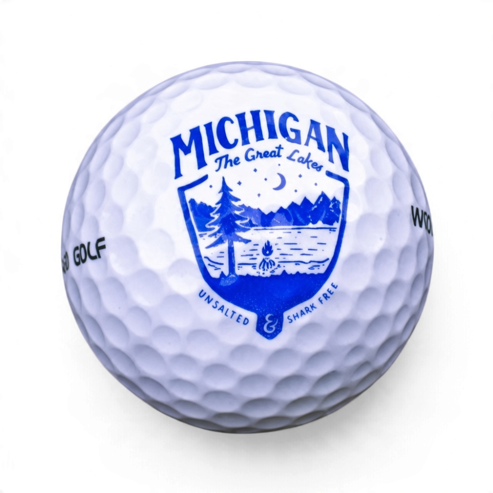 Golf Ball - Michigan Shield