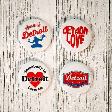 Detroit Love - 4 button pack - Detroit Shirt CompanyDetroit Shirt CompanyOther Accessories